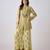 Yellow embroidered muslin kurta set