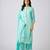 Blue plain muslin kurta set