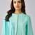 Blue plain muslin kurta set