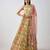 Multicolor embroidered organza anarkali