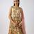 Multicolor embroidered organza anarkali