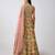 Multicolor embroidered organza anarkali