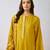 Mustard plain muslin kurta set