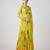 Yellow printed georgette anarkali