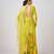 Yellow printed georgette anarkali