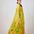 Yellow printed georgette anarkali