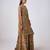 Brown embroidered chinon kurta suit