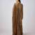 Brown embroidered chinon kurta suit