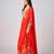 Red printed georgette anarkali