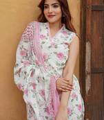 Kurta-Set for Women     Viscose Rayon Printed Kurta & Straight Pant | Festive Ethnic Indian Traditional 