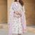  Women's Cotton Blend Floral Straight Printed Kurta Pant With Dupatta | kurta sets for woman