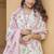  Women's Cotton Blend Floral Straight Printed Kurta Pant With Dupatta | kurta sets for woman