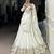white Pure Rayon Embossed Mirror & Gota Patti Lace work Chaniya Choli