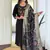 Black Embroidered Kurta set with Dupatta