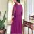 Women beautiful georgette fabric angrakha kurta, pant and dupatta set