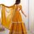 Yellow Color Thread With Sequence Work Faux Georgette Top Lehenga Set