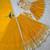 Yellow Color Thread With Sequence Work Faux Georgette Top Lehenga Set