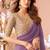 Lavender georgette embroidered party wear saree