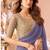 Lavender georgette embroidered party wear saree