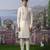 White embroidered chanderi silk kurta pajama