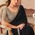 Black georgette embroidered party wear saree