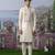 White embroidered chanderi silk kurta pajama