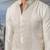 White embroidered chanderi silk kurta pajama