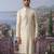 Off white embroidered chanderi silk kurta pajama