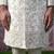 White embroidered chanderi silk sherwani