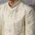 White embroidered chanderi silk sherwani