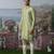 Green embroidered chanderi silk kurta pajama