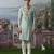 Green embroidered chanderi silk kurta pajama
