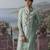 Green embroidered chanderi silk kurta pajama