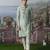 Green embroidered chanderi silk kurta pajama