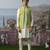 Green embroidered chanderi silk Nehru jacket paired with kurta pajama