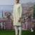 Green embroidered chanderi silk sherwani