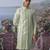 Green embroidered chanderi silk sherwani