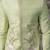 Green embroidered chanderi silk Bandhgala set