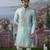 Blue embroidered chanderi silk kurta pajama