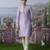 Purple embroidered chanderi silk kurta pajama