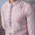 Purple embroidered chanderi silk kurta pajama