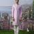Purple embroidered chanderi silk kurta pajama