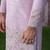 Purple embroidered chanderi silk kurta pajama
