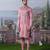 Pink embroidered chanderi silk kurta pajama