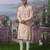 Orange embroidered chanderi silk kurta pajama