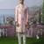 Pink embroidered chanderi silk kurta pajama