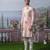 Pink embroidered chanderi silk kurta pajama