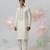 White woven cotton kurta pajama