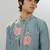 Blue woven cotton kurta pajama