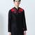 Black woven cotton kurta pajama